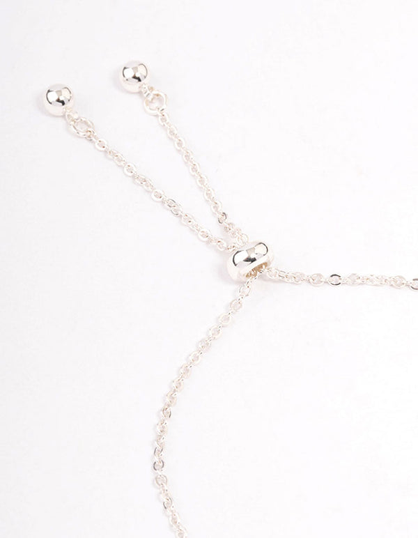 Silver Plated Capricorn Script Bracelet