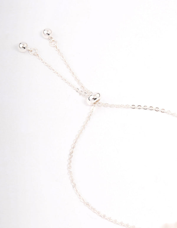 Silver Plated Gemini Script Bracelet