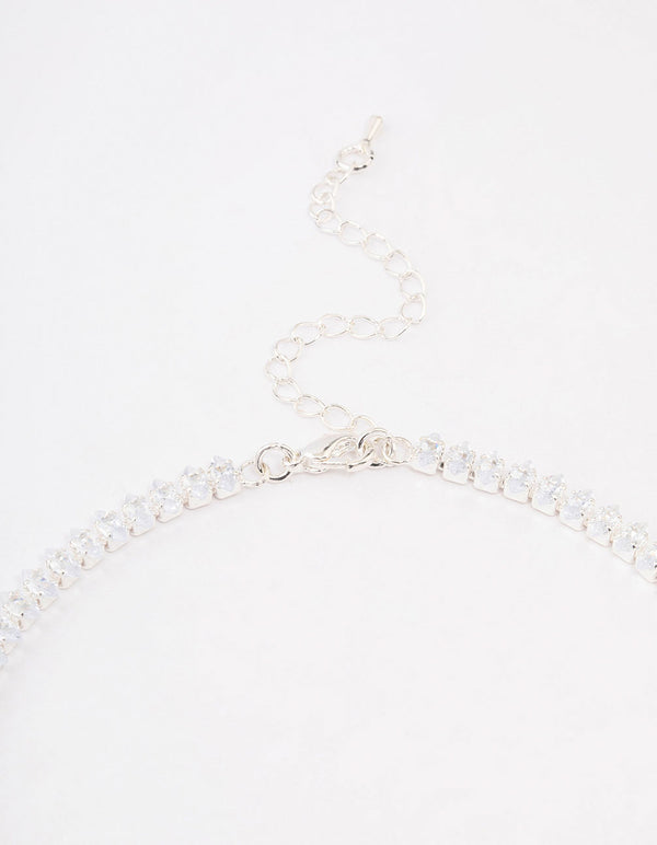 Silver Emerald Navette Jewellery Set