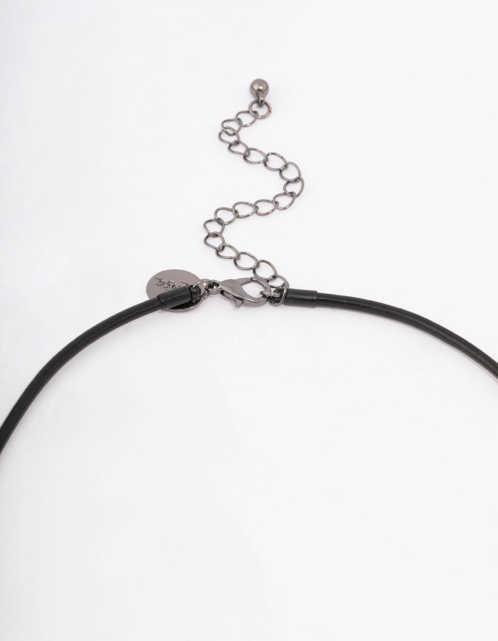 Black Flower Drop Y-Shape Necklace