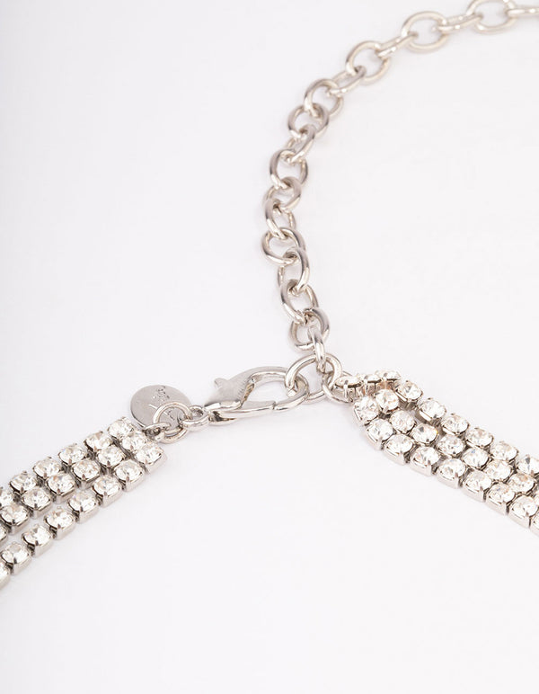 Silver Triple Cup Chain Belt