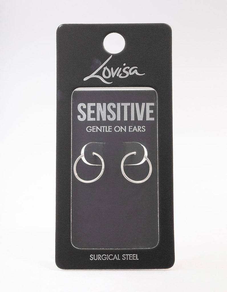 Alisouy 1PCS Stainless Steel Tiny Nostril Segment Nose Rings Captive Ear Nose Ho - Foto 5