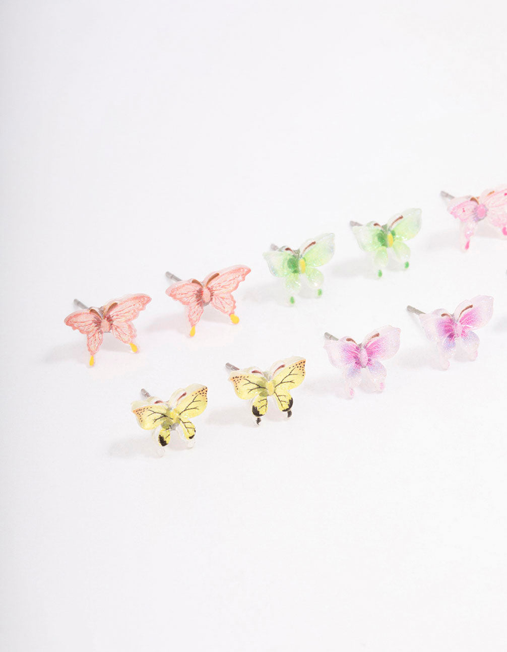 Pastel Mixed Butterfly Earring 8-Pack