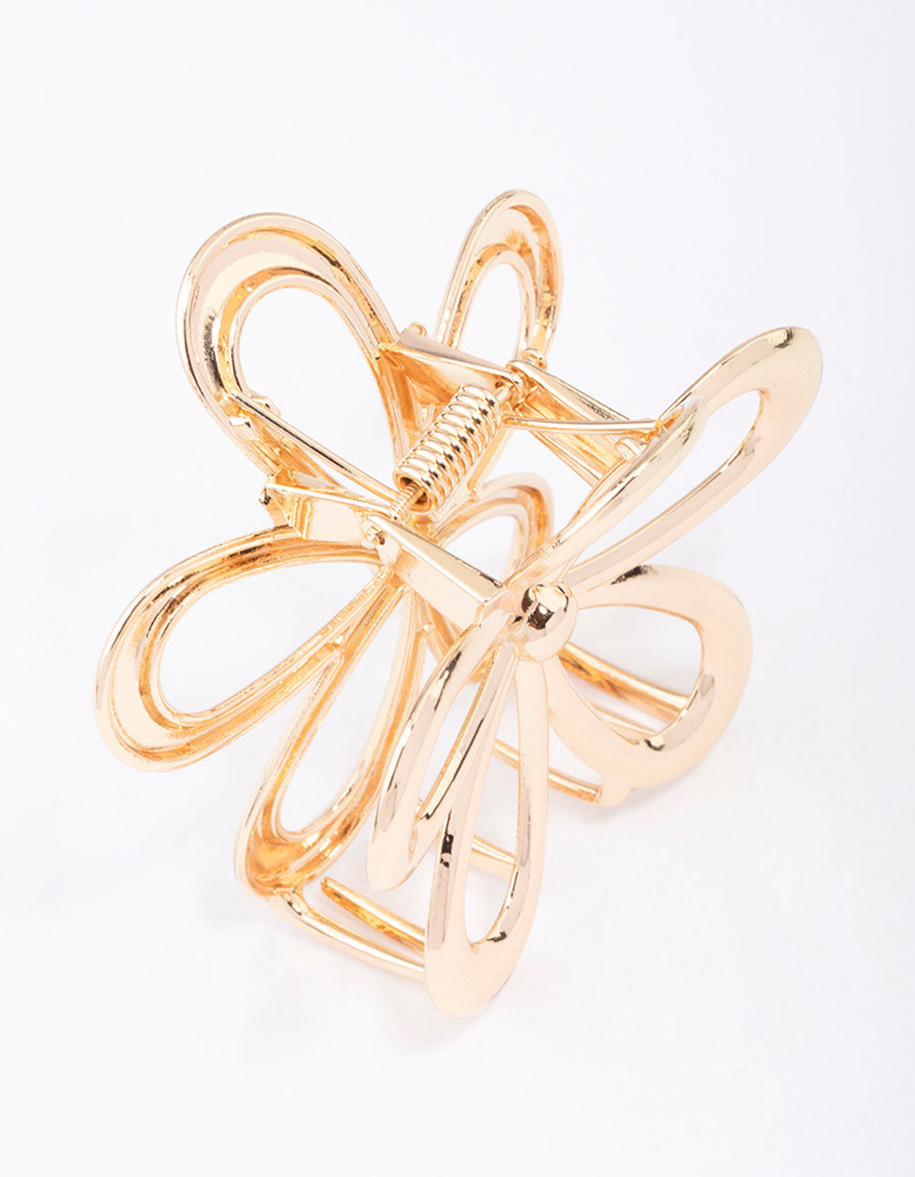 Gold Daisy Flower Hair Claw Clip