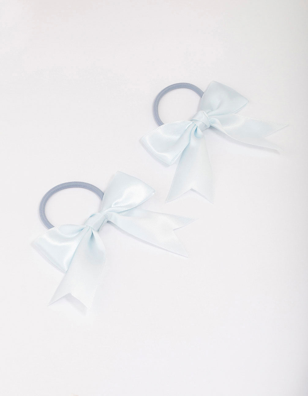 Blue Medium Bow Hair Tie Pack