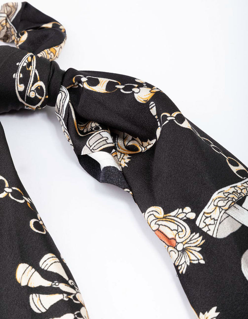 BLACK OPULENT SCARF main image 0
