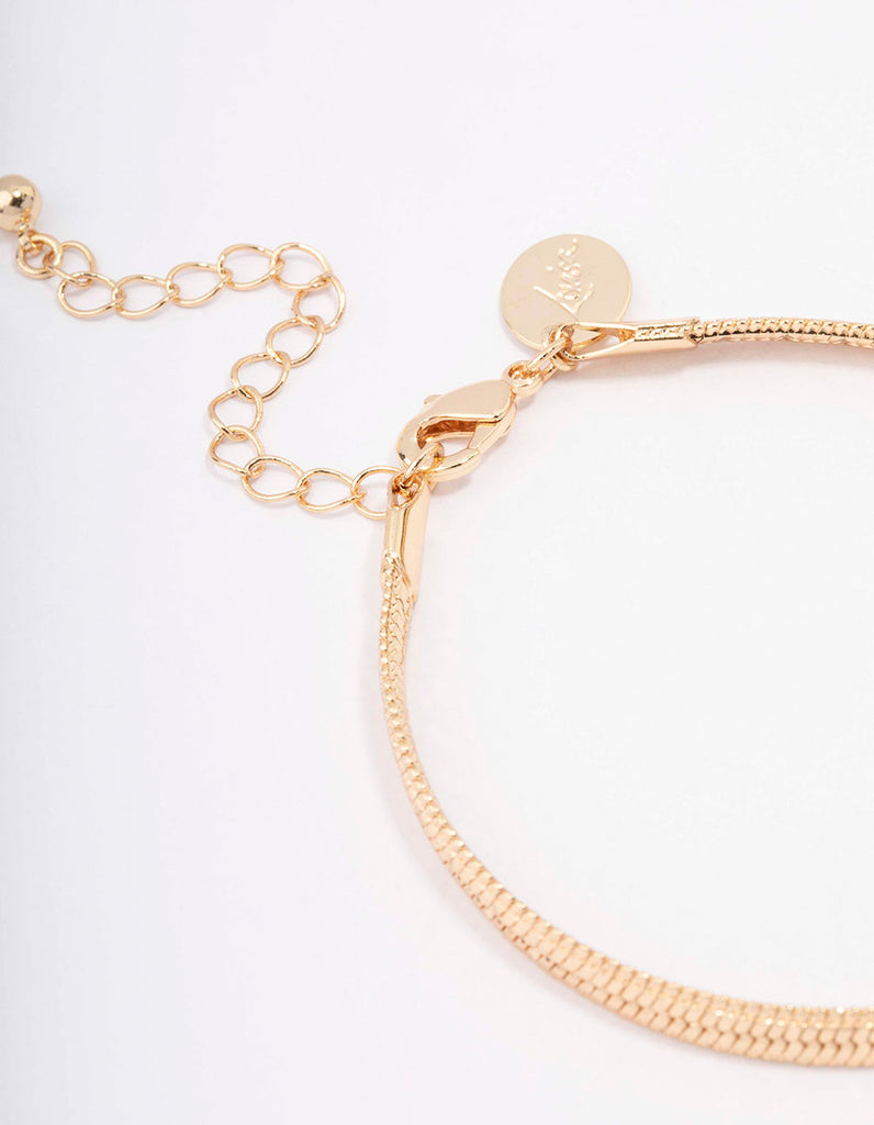 Sylvia Gold Snake Chain Bracelet