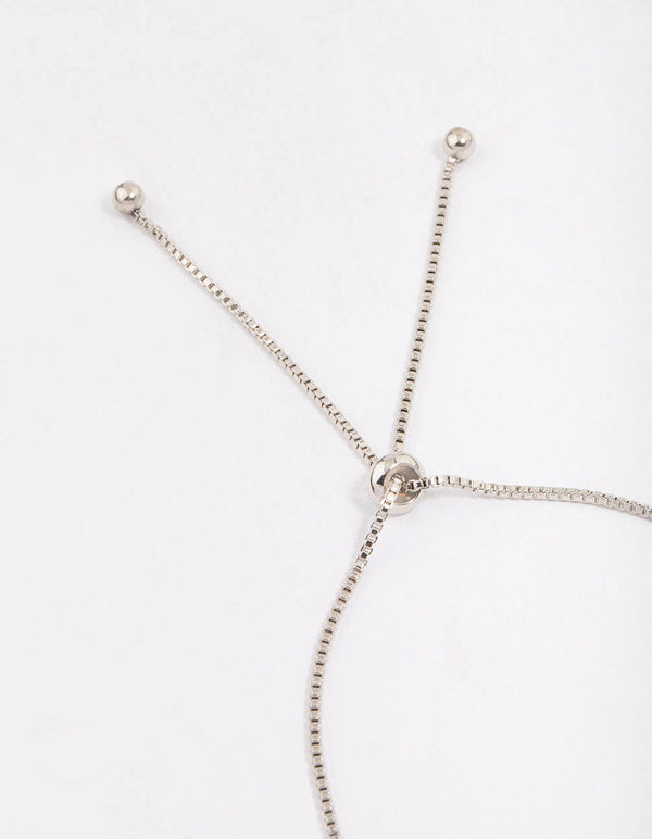 Silver Halo Cubic Zirconia Bracelet