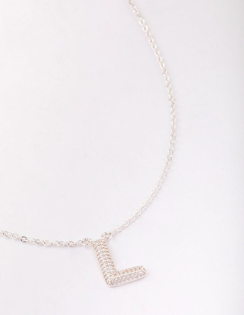 Elli Collana Con Ciondolo A Piastrina Lettera L Minimal – Argento 925 Dorato – Gioiello Moderno E Femminile - 2