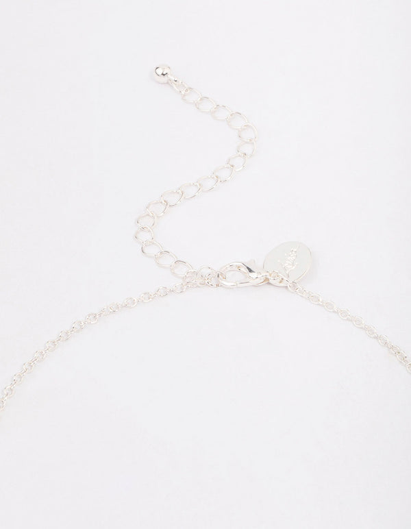 Kids Silver Glow In The Dark Pendant Necklace