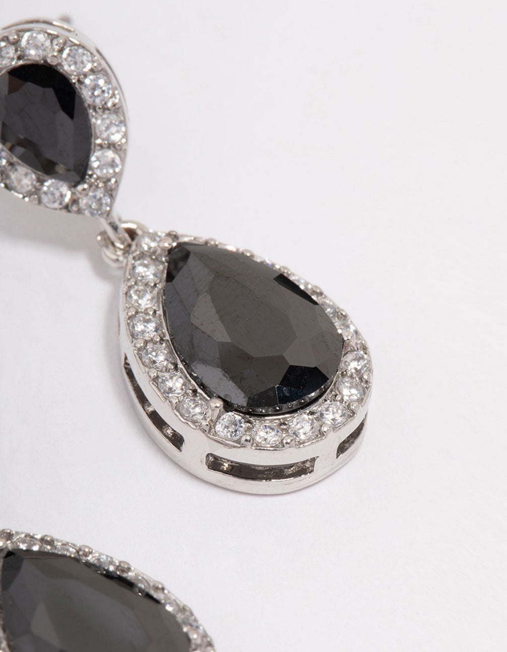 Silver Cubic Zirconia Angelina Drop Earrings