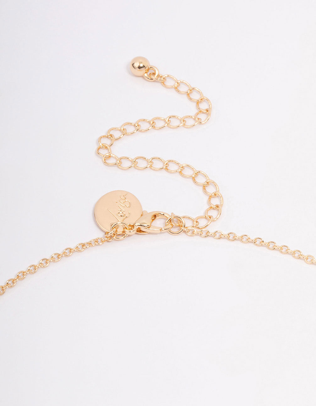 Gold Pink Resin Flower Pendant Necklace