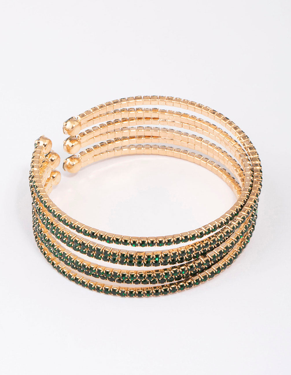 Gold Zig Zag Open Wrist Cuff
