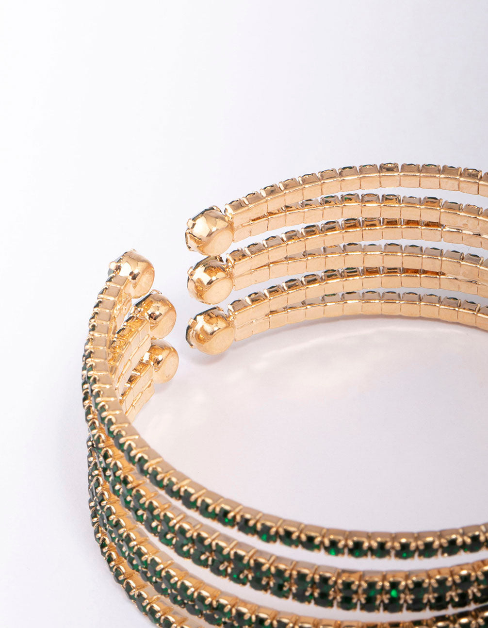 Gold Zig Zag Open Wrist Cuff