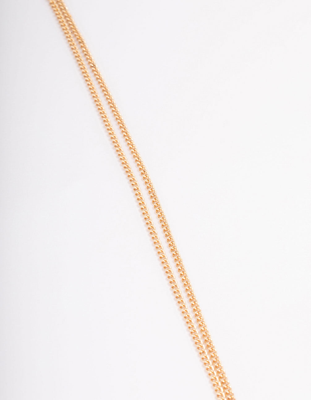 Gold Mixed Petal Toggle Lariat Necklace