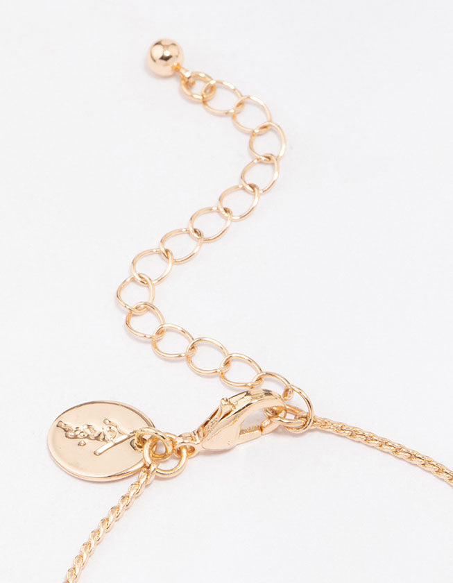 Gold Evil Eye Charm Bracelet
