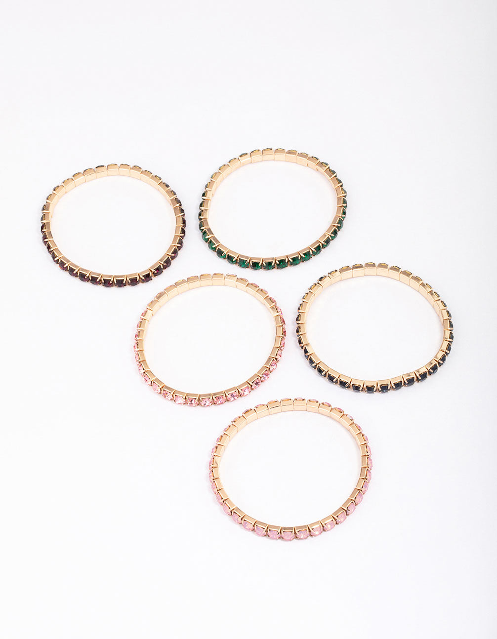 Gold Chunky Cup Chain Bracelet 5-Pack