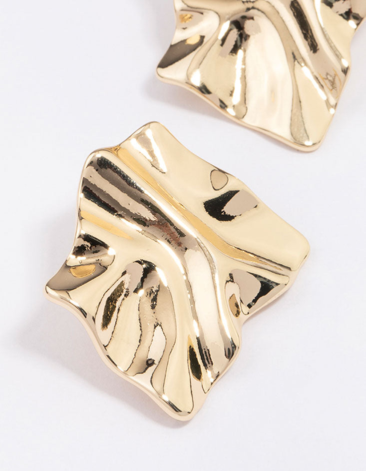 Gold Warp Earrings main image 1