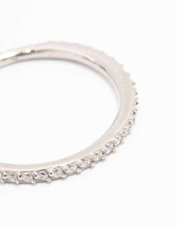 Surgical Steel Cubic Zirconia Large Clicker Ring