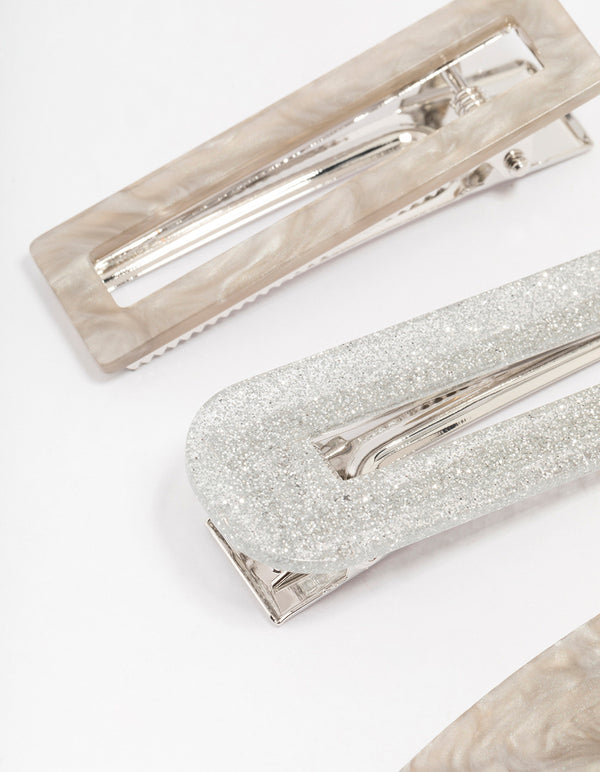 Acrylic Mixed Shape Hair Claw Clip