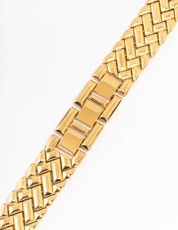 Gold Textured Watch Strap 38/40/41 mm