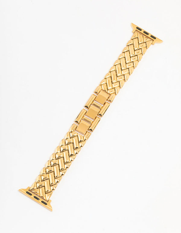 Gold Textured Watch Strap 38/40/41 mm