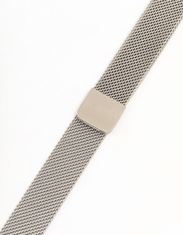 Thin Silver Mesh Watch Strap 38/40/41 mm