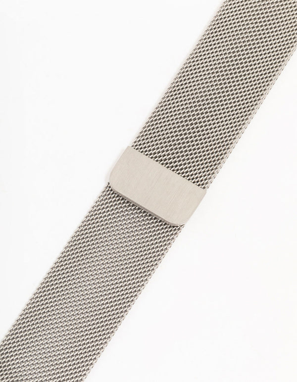 Silver Mesh Watch Strap 42/44/45 mm