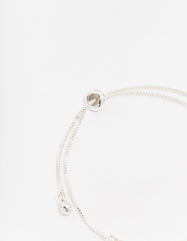Silver Plated Brass Tennis Marquise Baguette Bracelet