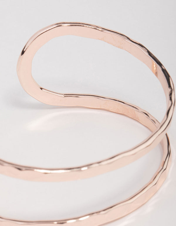 Rose Gold Open Outline Wrist Cuff