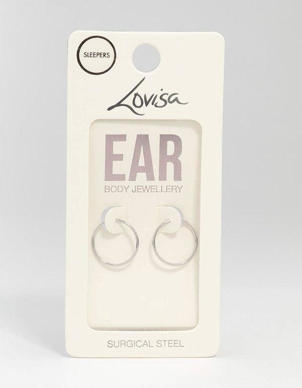 Surgical Steel Sleeper Earrings 14MM