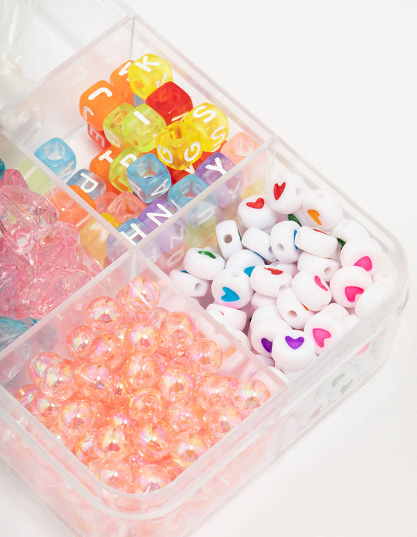 Red Make Your Own Beaded Friendship Bracelet Kit