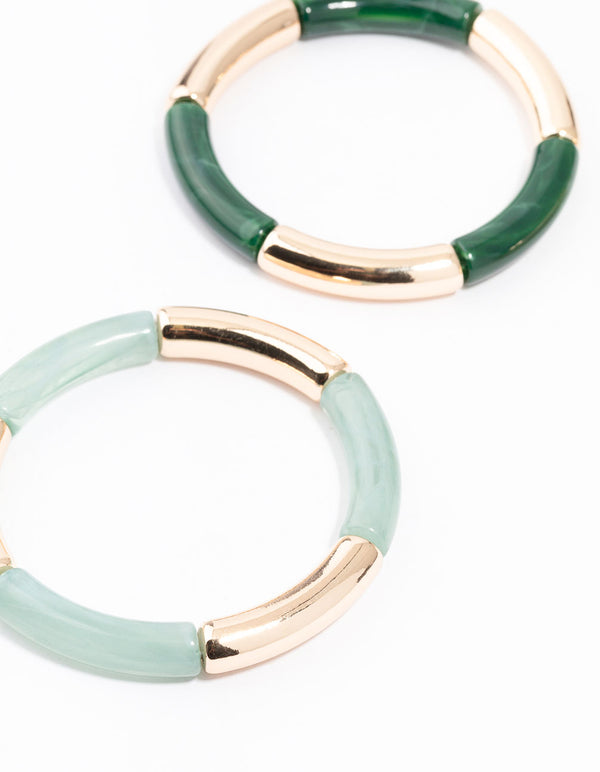 Gold Stretch Bracelets 3-Pack