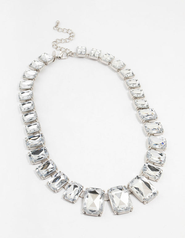 Diamante Silver Short Necklace