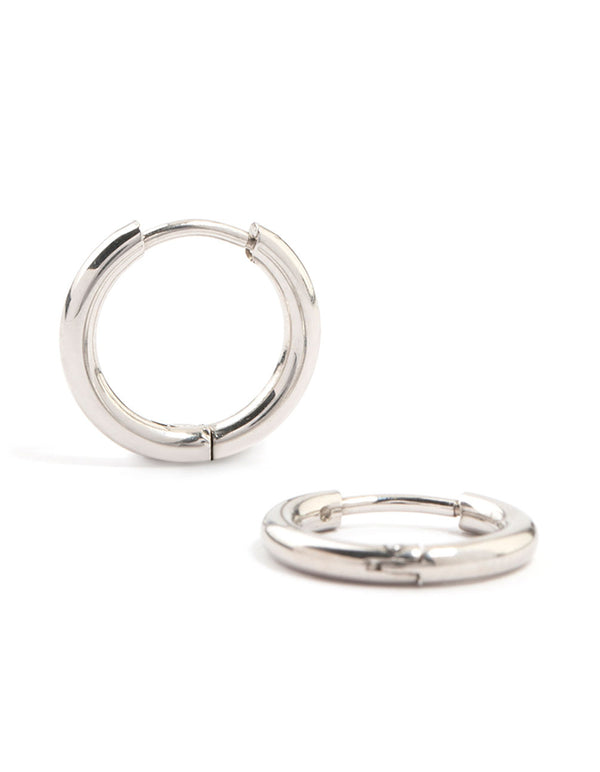 Waterproof Stainless Steel Core Clicker Earrings 14 MM