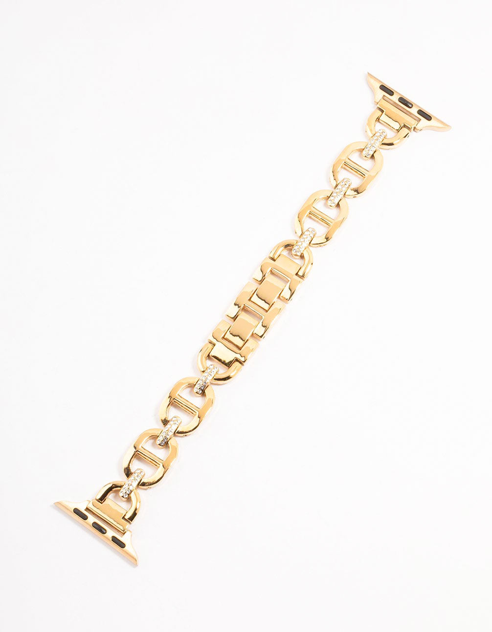Gold Plated Diamante Vintage Watch Strap 38/40/41