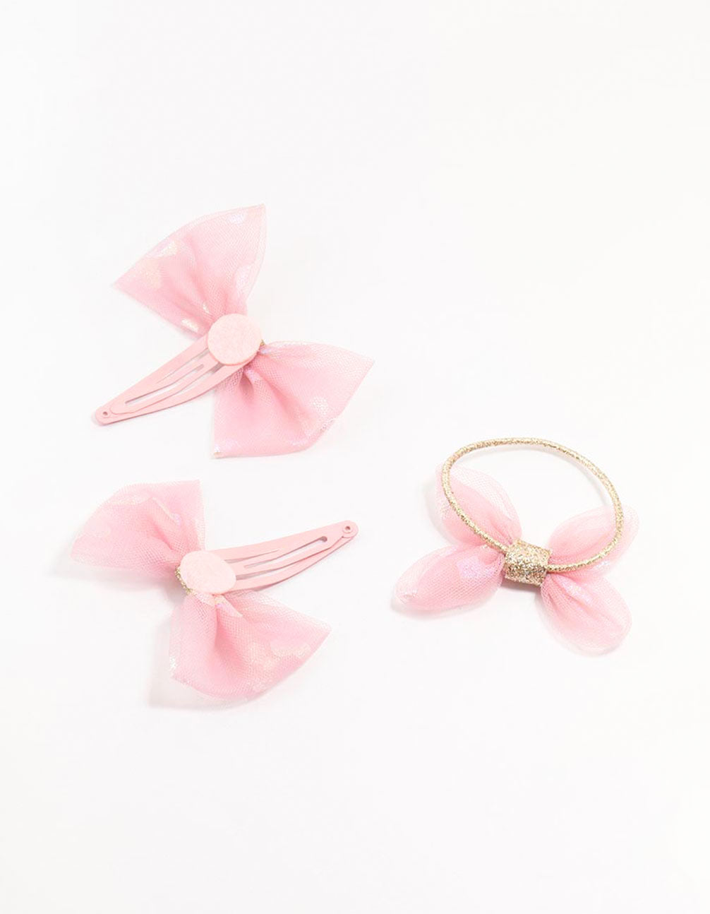 Kids Mixed Bow Hair Clips & Hair Tie Pack
