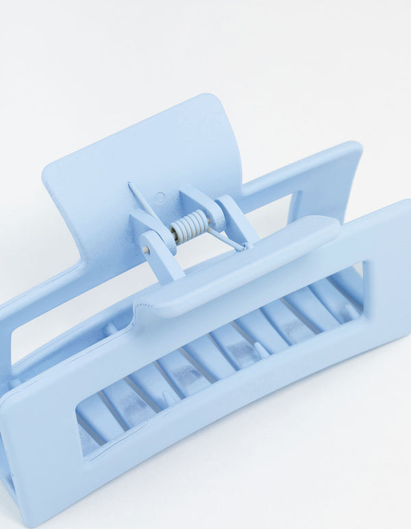 Large Blue Coated Claw Clip