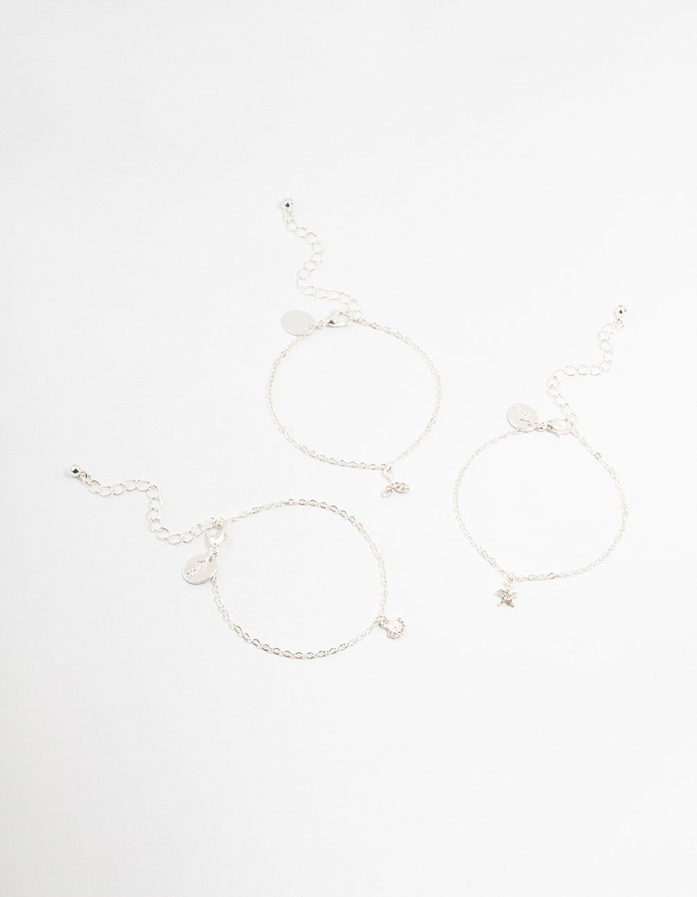 Silver Sea Creatures Charm Bracelets 3-Pack