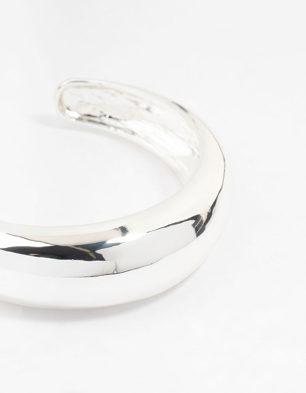 Silver Plated Round Wrist Cuff