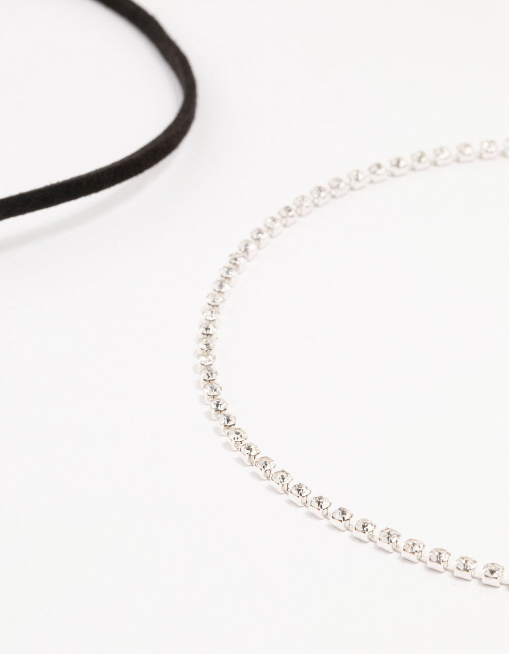 Silver Rope Heart Cupchain Chokers 3-Pack