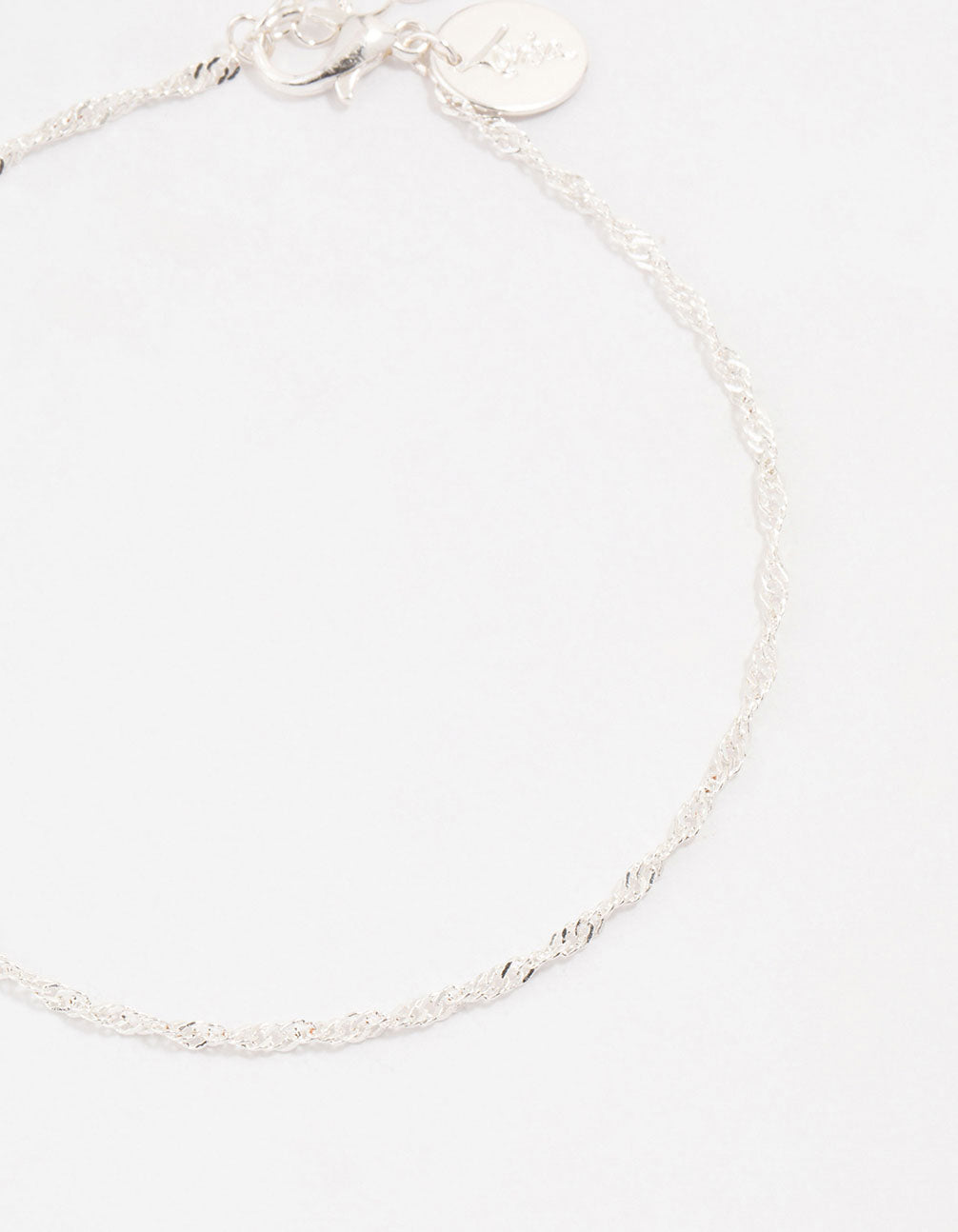 Silver Disc & Cupchain Anklets 3-Pack