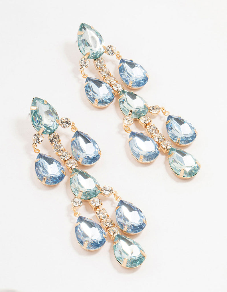 Yerbatero Light Blue Drop Earrings