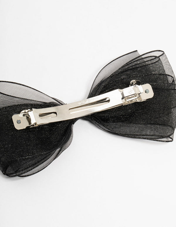 Medium Black Short Bow Clip