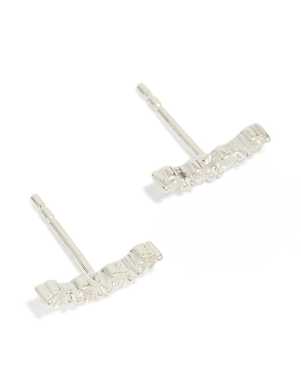 Mixed Metal Double Bubble Hoop Earrings