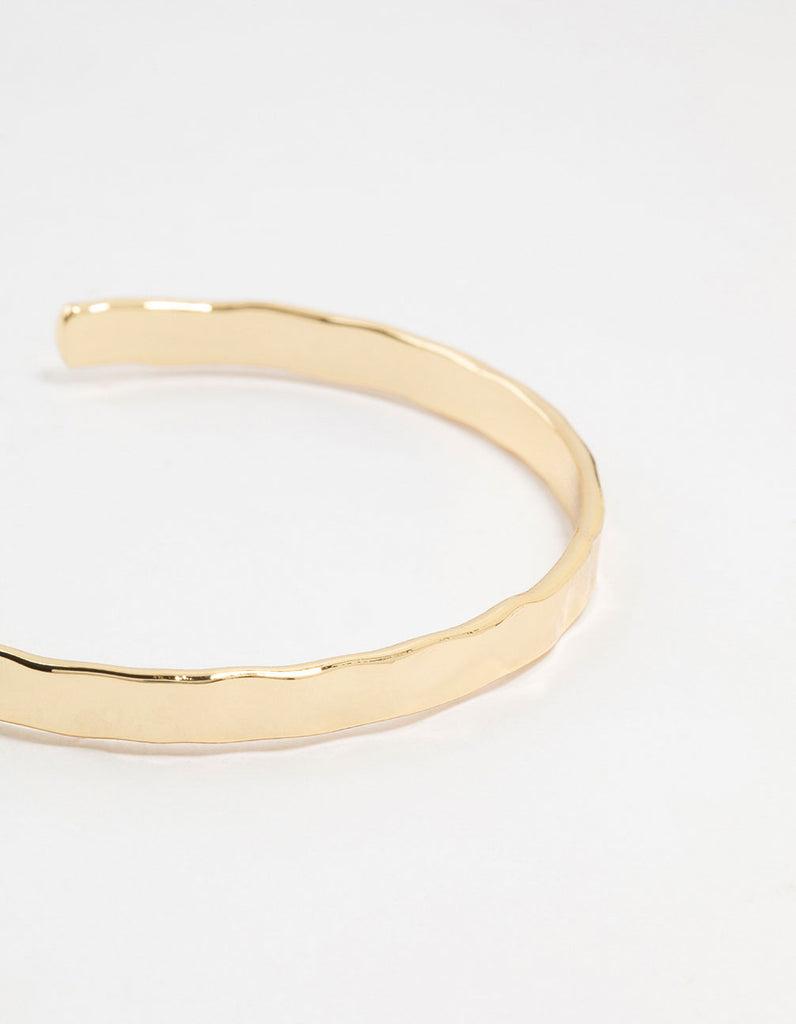 Gold Plated Brass Hammer Wrist Cuff Lovisa