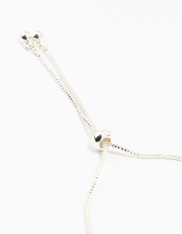 Silver Plated Brass Crystal Large Evil Eye Bracelet