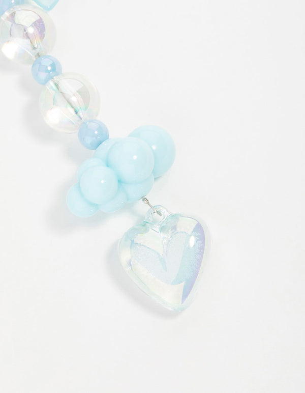 Blue Cloud Bow Keychain