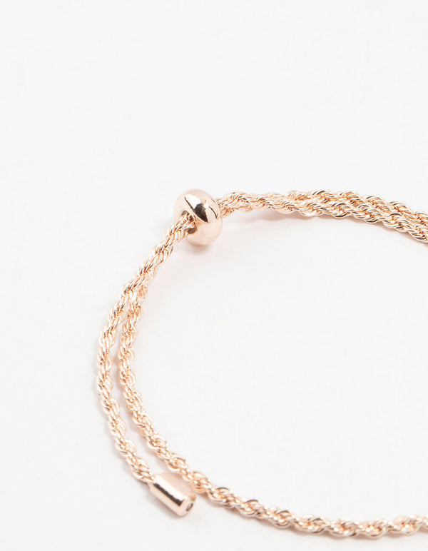 Rose Gold Plated Simple Rope Bracelet