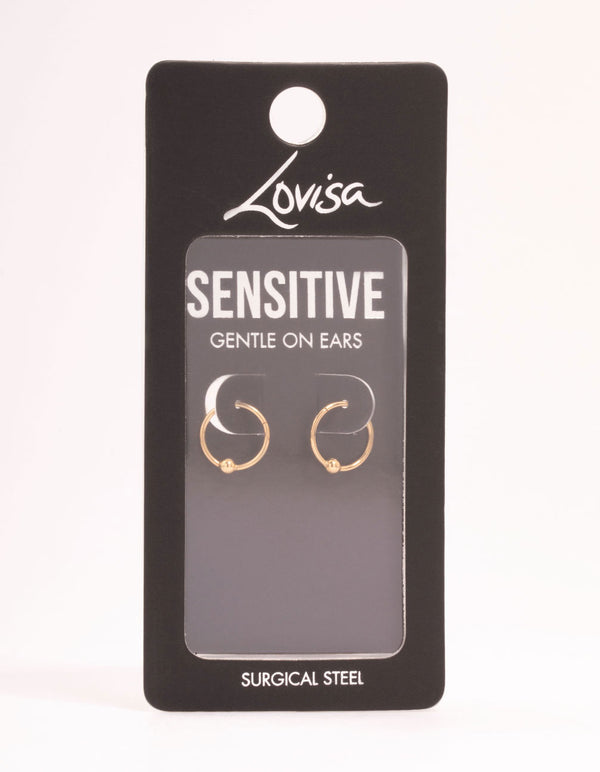 Gold Plated Surgical Steel Bull Clicker Ring